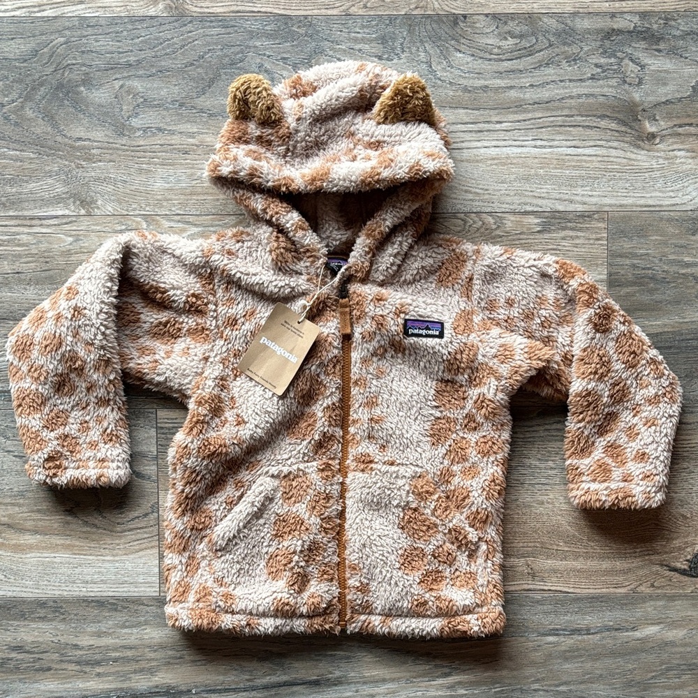NWT Patagonia baby furry friends hoodie 3T